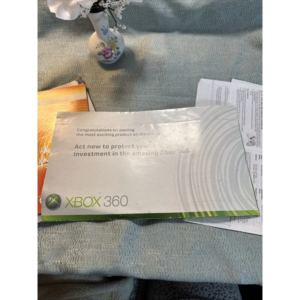 Xbox 360 Console OEM Original Replacement Instruction Manuals Setup Warranty
